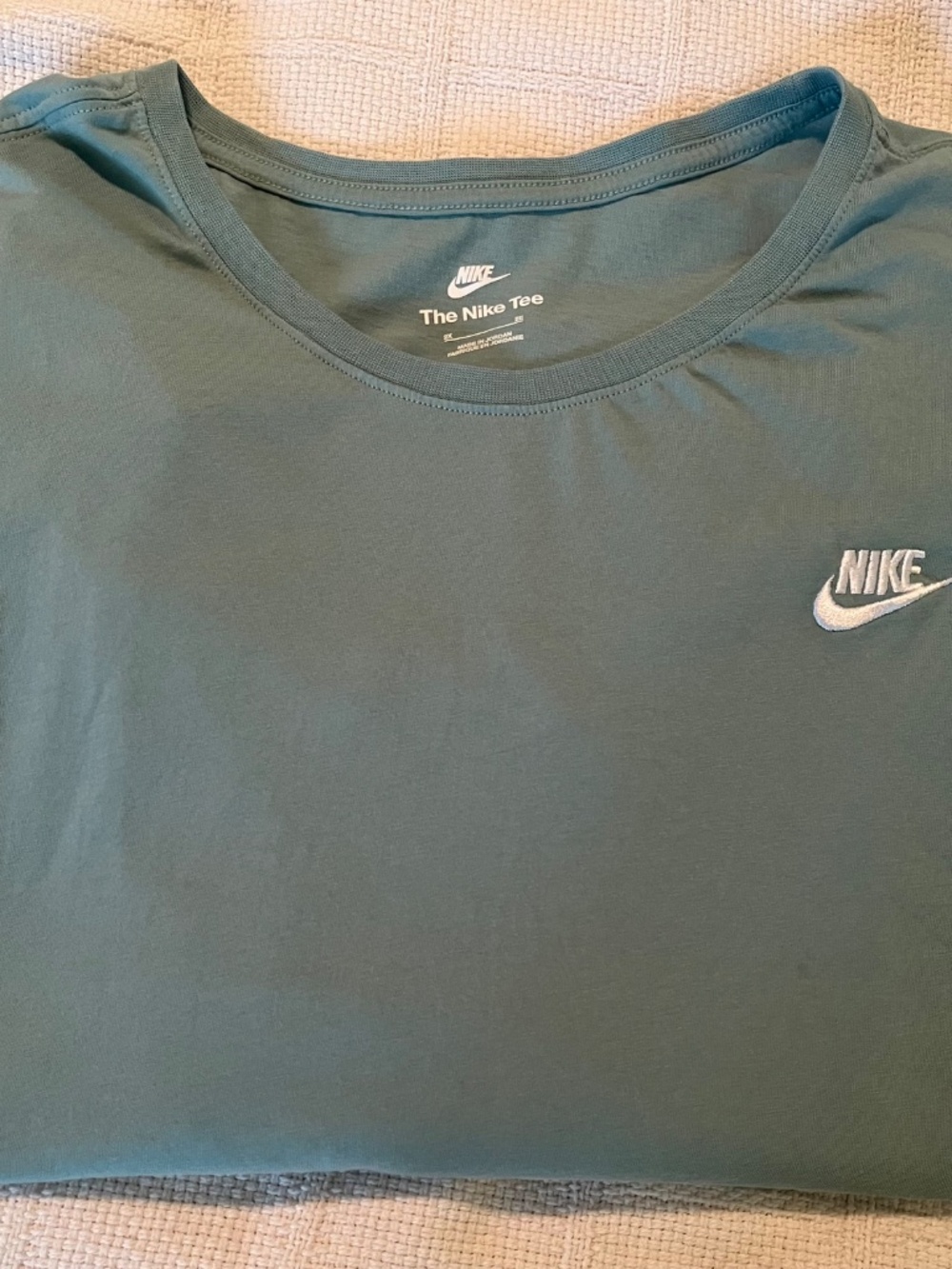 Nike Long Sleeve Tee Sage Green Oversized Relaxed Fit Shirt 2X - Picture 2 of 5